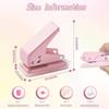 Kawaii Cute Paper Punch Portable Round Hole Puncher Paper Cutter Office School Supplies Stationery Items