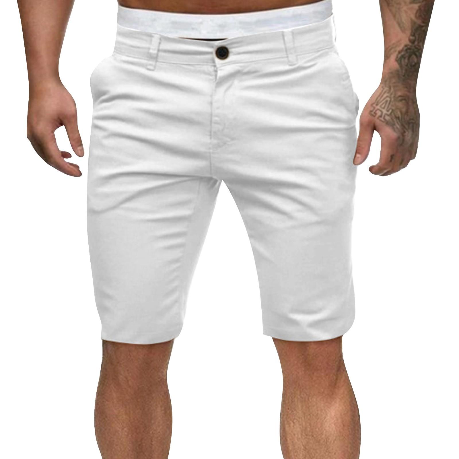 

Новые летние повседневные шорты, удобные узкие шорты для мужчин XXXL белый