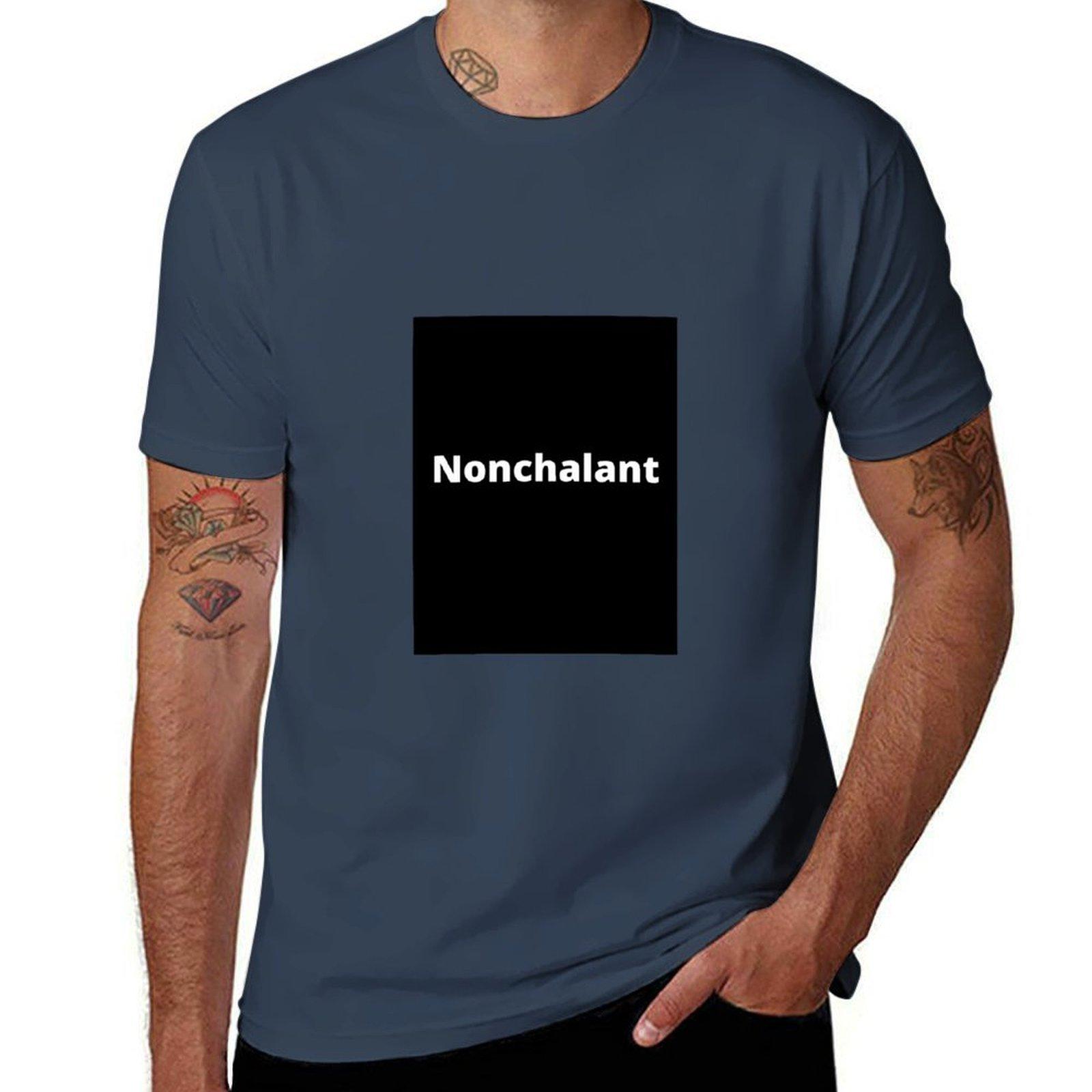 Nonchalant TShirt Minimalist Graphic Tee Shirt S