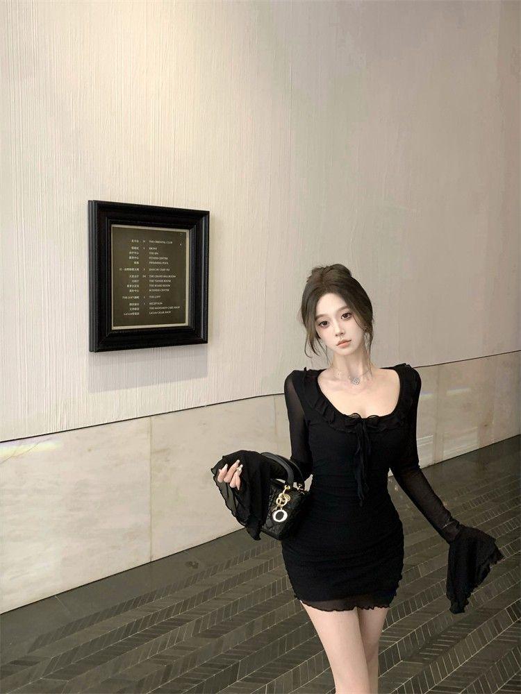 Elegant Purple High-End Sexy Bodycon Dress - Stunning Figure-Hugging Design