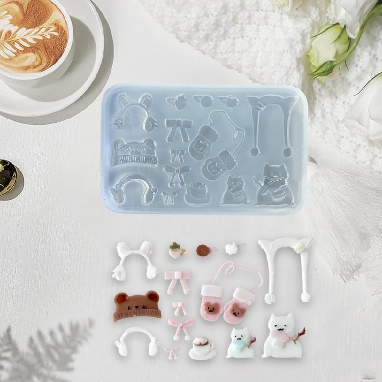 Epoxidharz Anhängerform Hitzebeständige Silikon Schmuckform Winterhandschuh Zubehör Bastelform