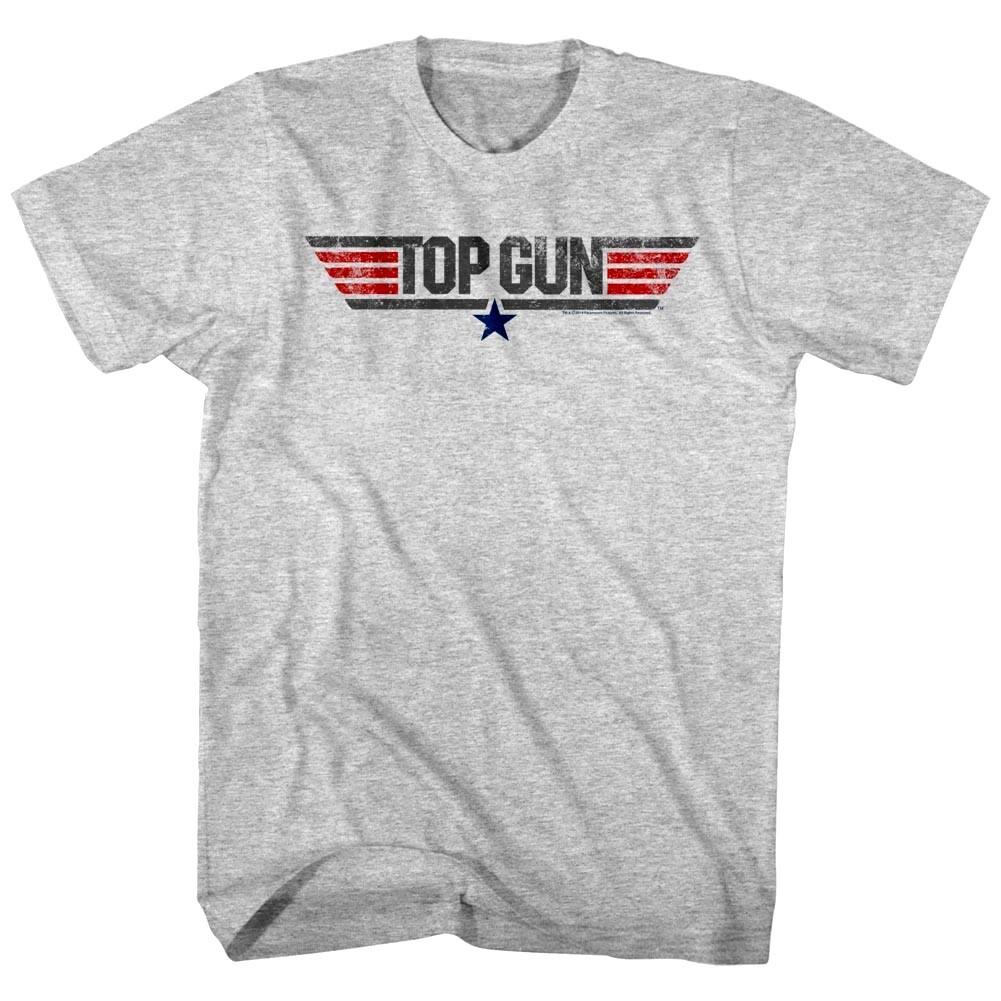Top Gun Vintage Movie Logo Mens T Shirt Stars Emblem Pilot Wings Cruise Maverick M