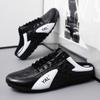 Foreign Trade Large Size Men's Shoes Spring Half Slippers Men's Casual Breathable Korean Version Trend Lazy One Pedal Doudou Shoes