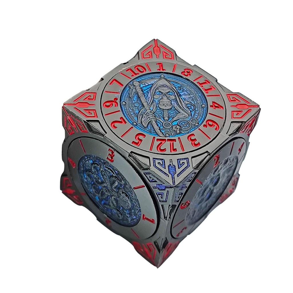 New  Dice, 7-in-1 Metal Dice Set With 3D Relief For Gifts, Roleplaying Game Dice, Tabletop RPG Accessories