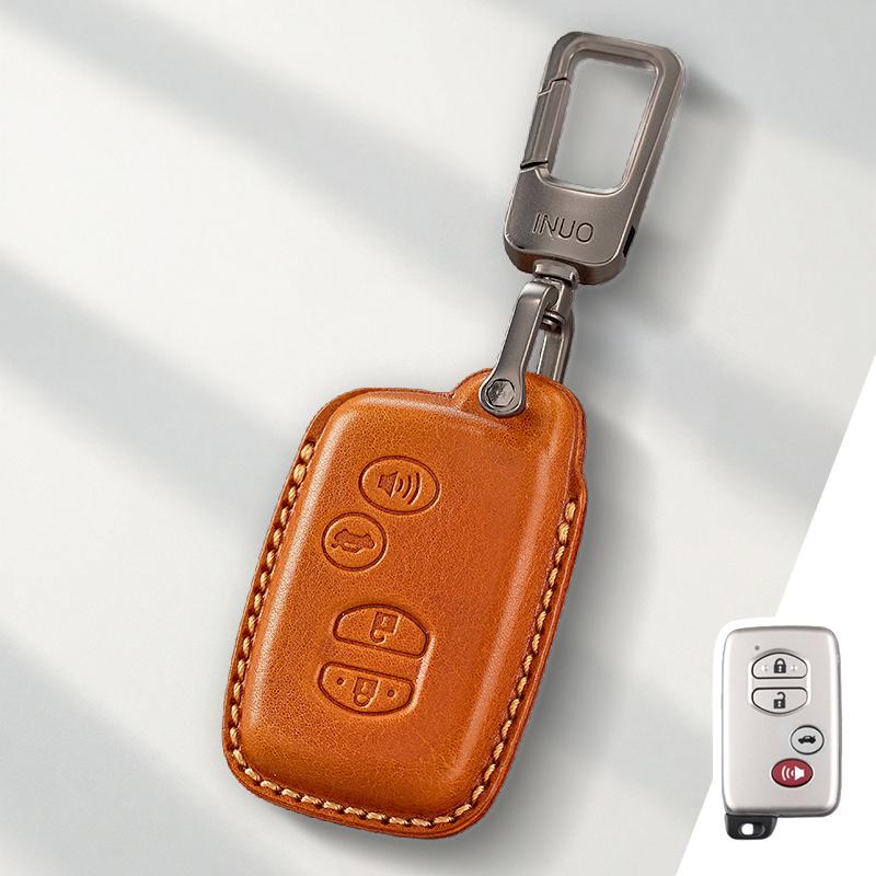 Genuine Leather Protector for Old Toyota Highlander Land Cruiser Lexus Key Case Cover Fob