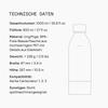 aarke Carbonator Replacement PET Bottles x PET Stainless Steel (800ml 2-pack) BPA-Free Bottles, Clear/Steel Silver,