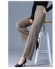 Elastic High-Waist Wide-Leg Pants for Middle-Aged and Elderly Women - Spring & Autumn Casual Plus Size