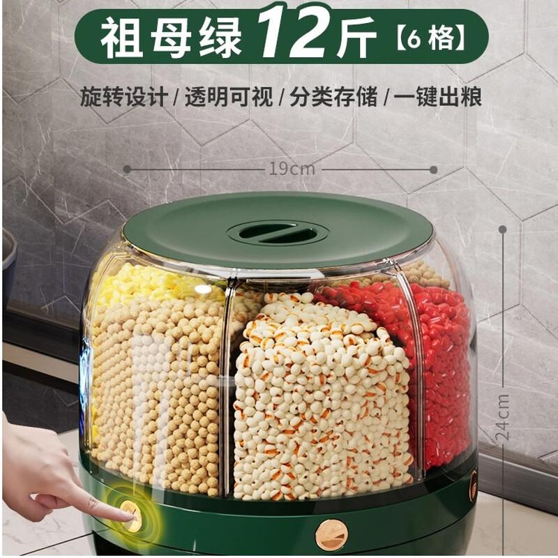Вращающийся герметичный диспенсер для хранения различных круп
