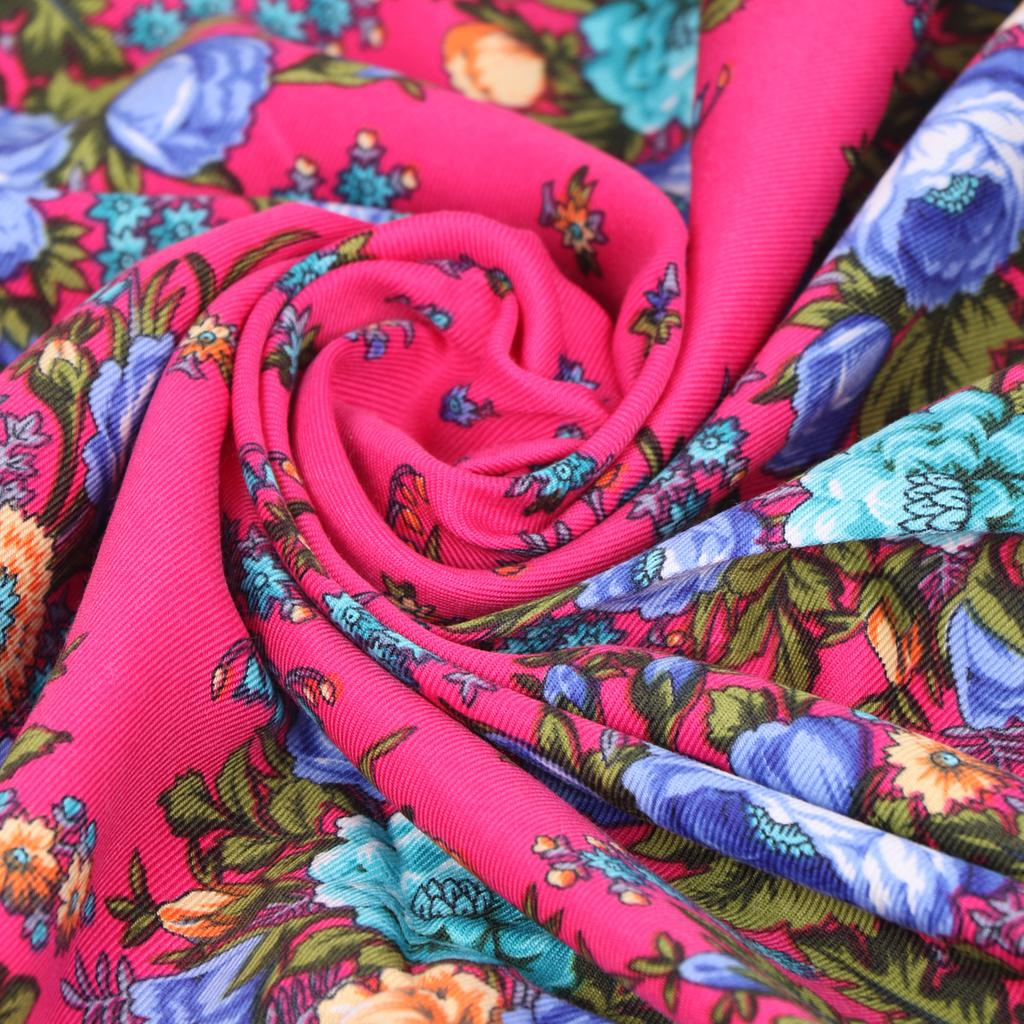 Ethnic Style Shawl Square Scarf For Woman Luxury Hijabs Printing Cape Blanket Wraps Female Warm Bandana Headscarf Classic