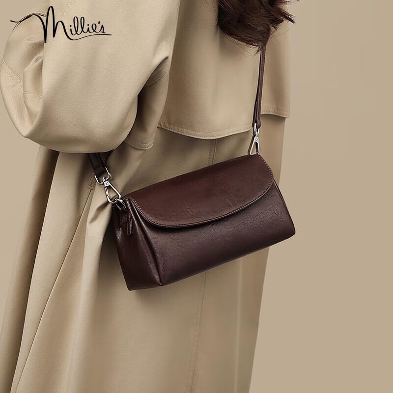 Miao Li Women's Split Leather Cambridge Crossbody Bag