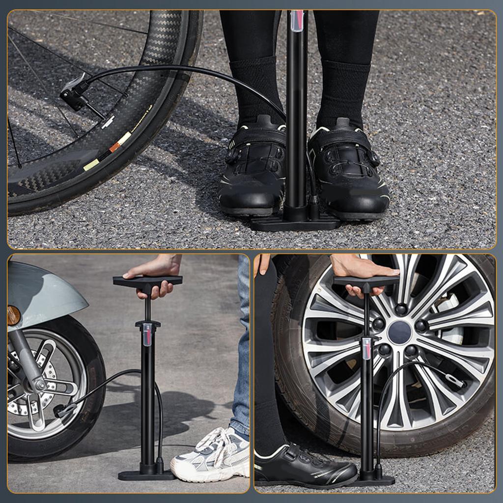 Bicycles Floor Pump Manual Airs Pump 160PSI Bike Tyre Pump Inflators for Road Bicycles Mountain Bicycles Sports Balls