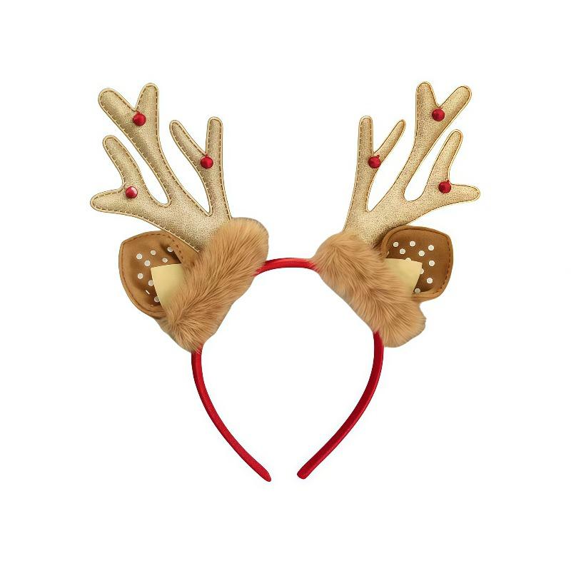 Christmas Decoration Headwear Cute Deer Antlers Hairband Elk Antlers Hair Clip Performance