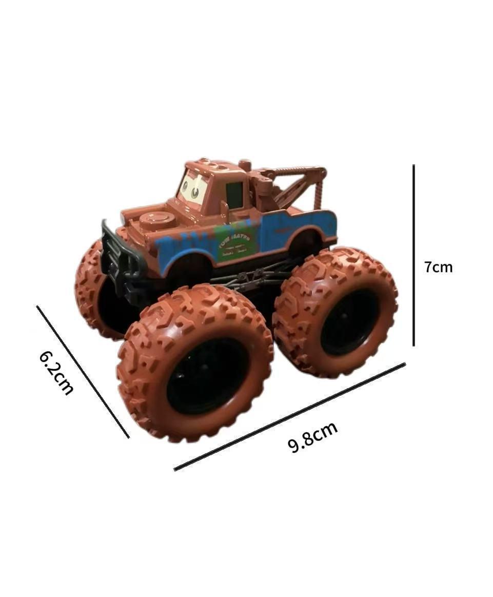 Cross Alloy Racing Car McQueen Mater Inertial Boost Shockproof Off-road Children s Toy