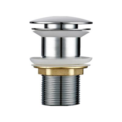 Chrome Pop Up Drain Basin Drain Without Overflow for Basin Pop Up Drainer Bathroom Drain
