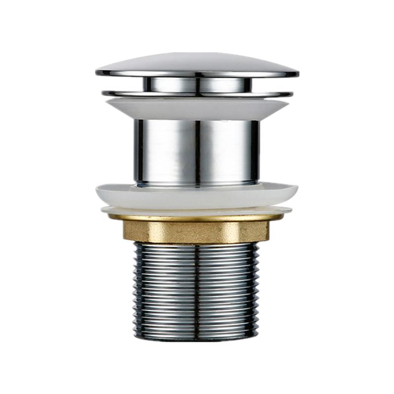 Chrome Pop up Drain Basin Drain Without Overflow for Basin Pop up Drainer Bathroom Drain chrome(With overflow)