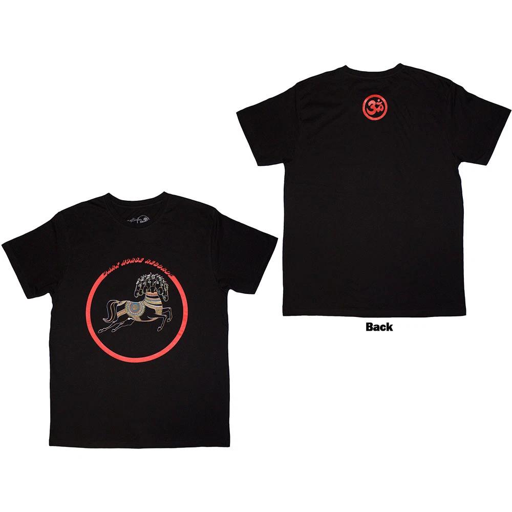 George Harrison Unisex T-Shirt: Dark Horse Logo (Back Print) (Small) S