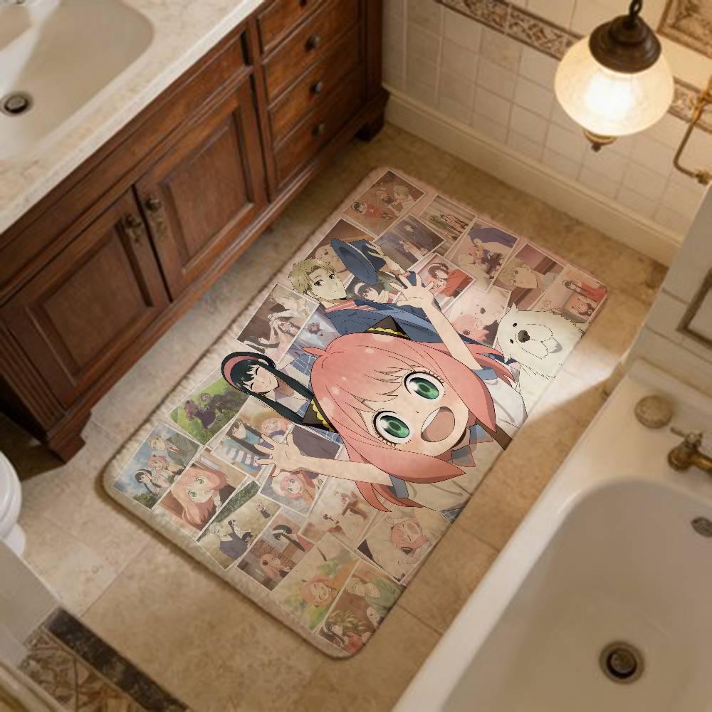 Anime Spy X Family Long Rugs Cheaper Anti-slip Modern Living Room Balcony Printed Bedside Area Rugs
