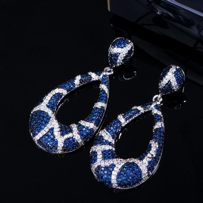 

E0232 Popular Jewelry Earrings, Slightly Inlaid Zircon High-End Temperament Women S Earrings