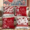4pcs Valentine's Day Pillowcase Bedside Pillowcase Festive Decorative Pillowcase Only Pillowcase No Pillow Core
