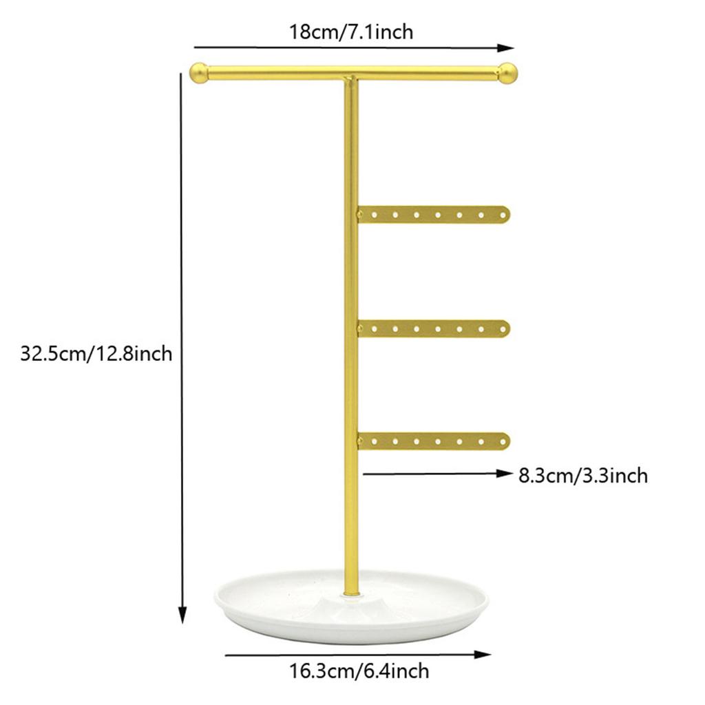 Detachable Jewelry Storage Rack Display Stand for Earrings Rings Accessories Space Saving Necklace Bracelet Rack