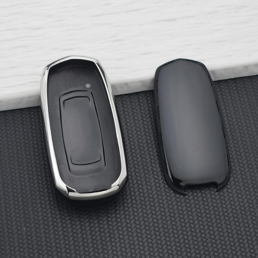 TPU Car Key Case Holder Keychain for Geely Atlas Boyue NL3 Emgrand X7 EX7 GT GC9 Borui SUV 3 Buttons Key Cover Auto Accessories