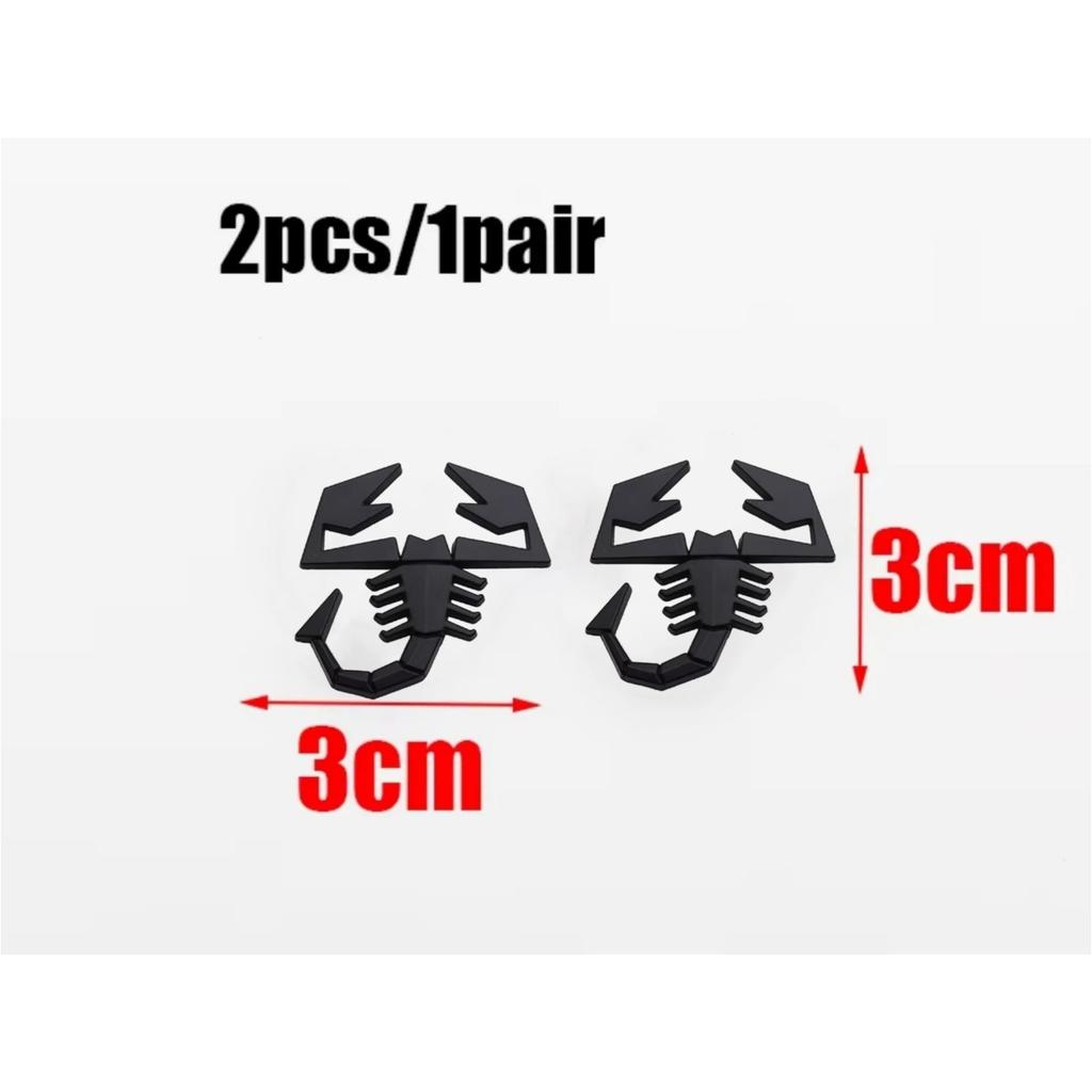 1 Stück 3D Metall Auto Kotflügel Seite Logo Heck Kofferraum Emblem Abzeichen Aufkleber für Abarth 500 600 124 125 595 Egea