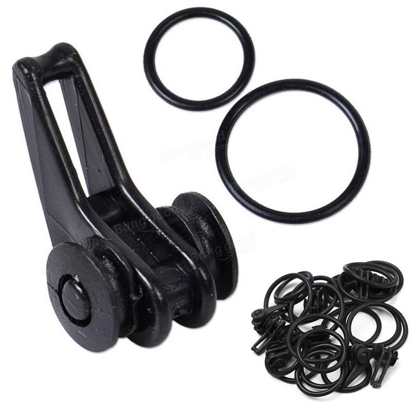 10 pcs/Pack Universal Fishing Rod Hooker Rings Bait Rock Retainer Accessories Strong Practicality Simple Operation Durability