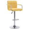 Day and Night - Day and Night Yellow Fabric Kitchen Bar Stool