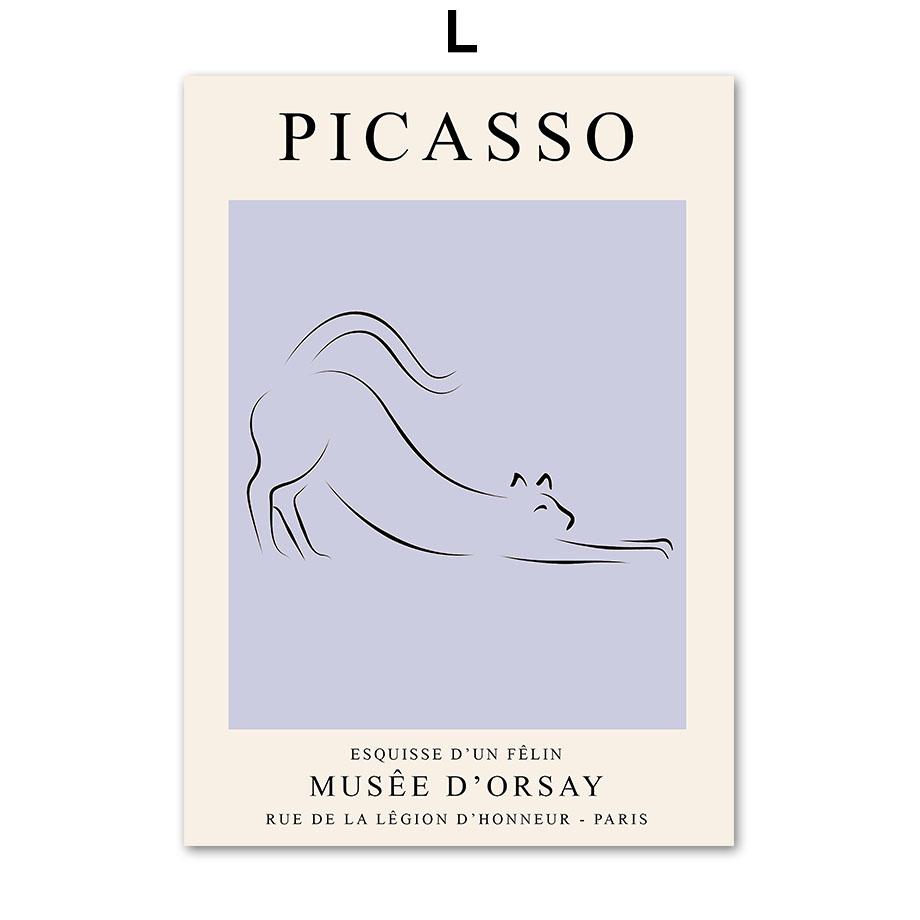 Abstract Picasso Elephant Mouse Bird Cat  And Prints Wall Art Canvas Painting Wall Pictures For Living Room DecorNordic Posters