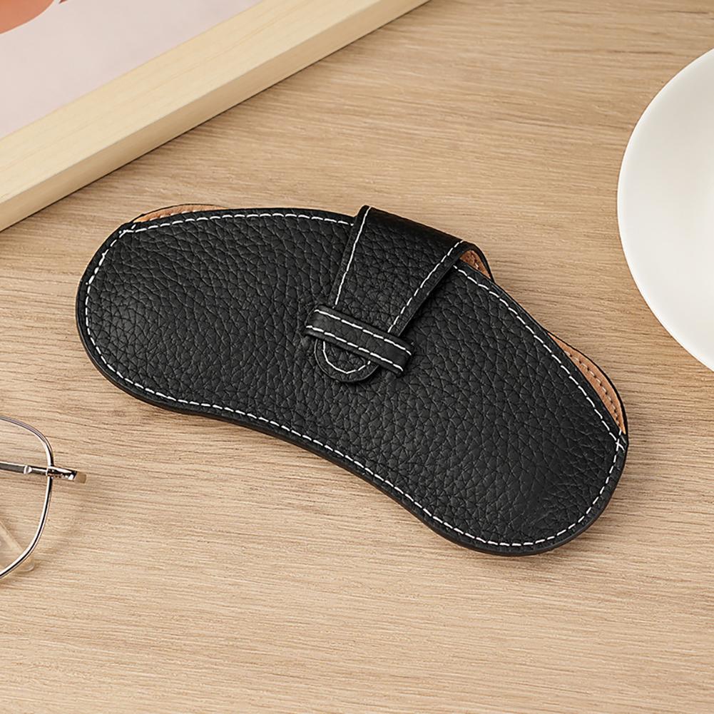 Portable Glasses Storage Bag Simple Fashionable PU Leather Glasses Protective Cover Sunglasses Reading Glasses Storage