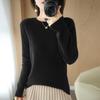 Women's Fashion Casual Solid Color Print Plus Size Autumn Winter Long Sleeve O-Neck Sweaters