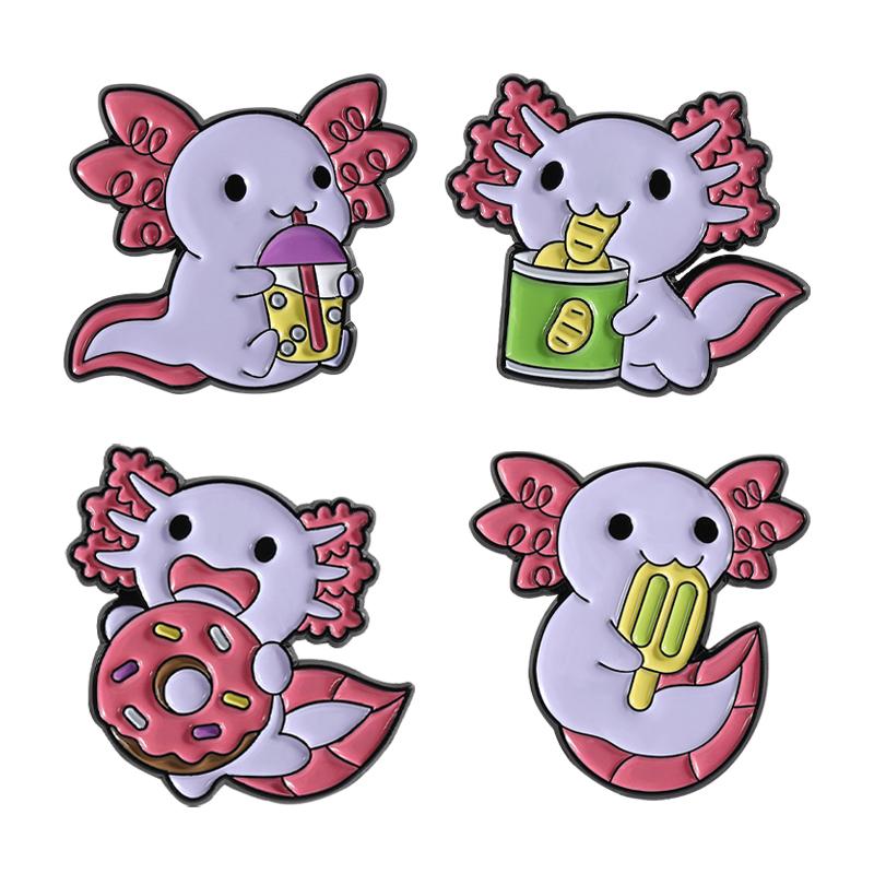 2-10pcs/set Cartoon Animal Collection Enamel Pins Cute Capybara Pet Dogs Cats Brooches Lapel Badge Jewelry Gift For Kids Friends