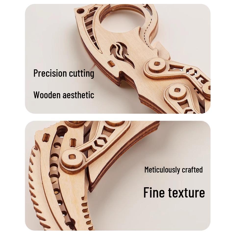 3D Laser-Cut Wooden Butterfly Puzzle Kit for Kids