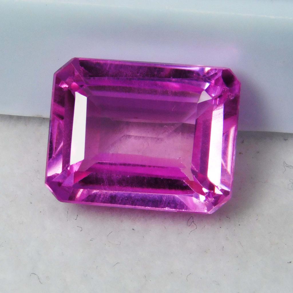Emerald Cut 9.33 Ct Natural Pink Sapphire CERTIFIED Loose Gemstone