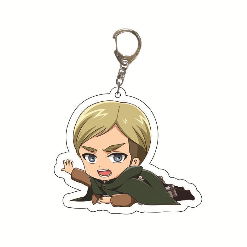 Attack on Titan Key Ring Acrylic Key Ring Custom Logo Print Creative Backpack Accessory Stock Available High Quality