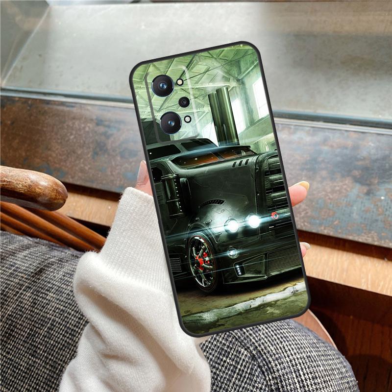 Cool Heavy Truck Car Case For Realme 12 Pro Plus 11 13 14 C63 C61 C55 C51 C53 C25 C65 C67 C71 C75 GT6 GT7 15 Pro