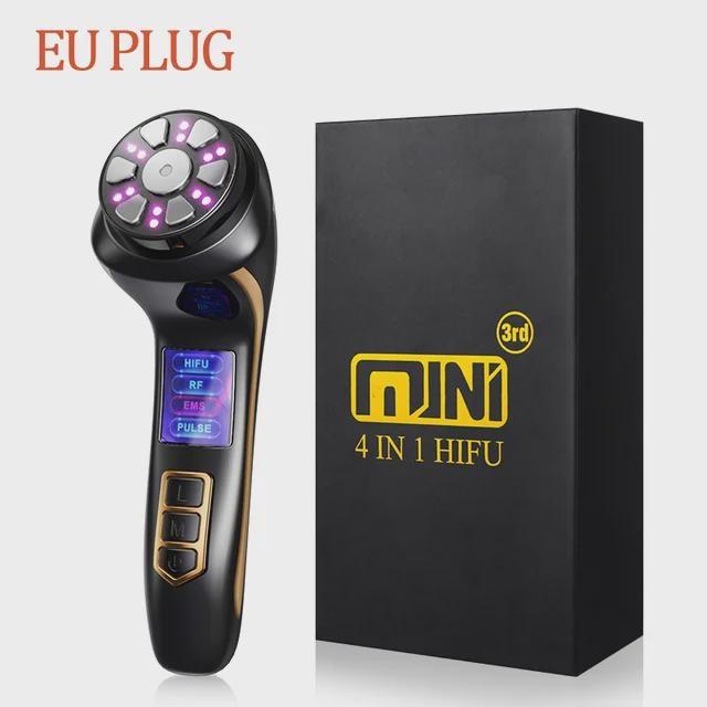 【新品未開封】 高級美顔器HIFU RF EMS PULSE 4IN1 New Mini Hifu 4 In1 Ultrasonic Machine Ems Micro Current