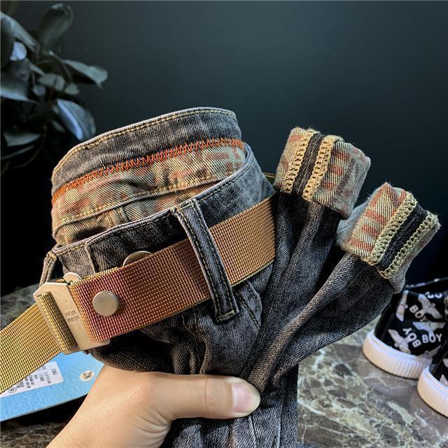 Men's Versatile Nine-Point Casual Jeans