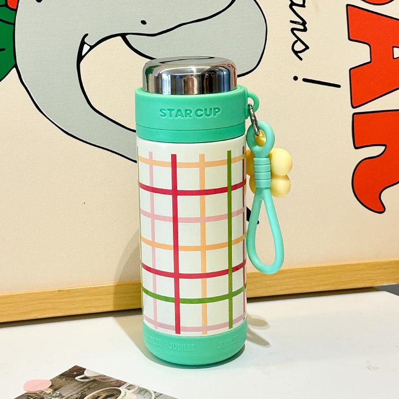 316 Stainless Steel Thermos Mug For Children And Girls With High Value Rope Lift, Portable Delicate And Cute Vacuum Tea Cup