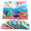 Resources Children'S Baby Cognitive Cloth Book Intellectual Toys Early Education Can'T Tear English Marine Animal Palm Book
