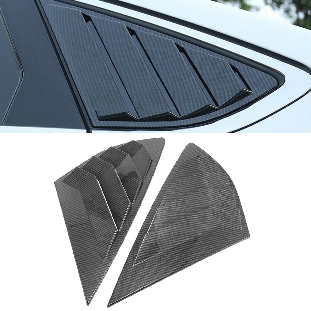 Car Rear Side Door Glass Louvers Cover For Ford For Mondeo For Fusion 2013-2025 Car Triangle Blinds Decorative Frame