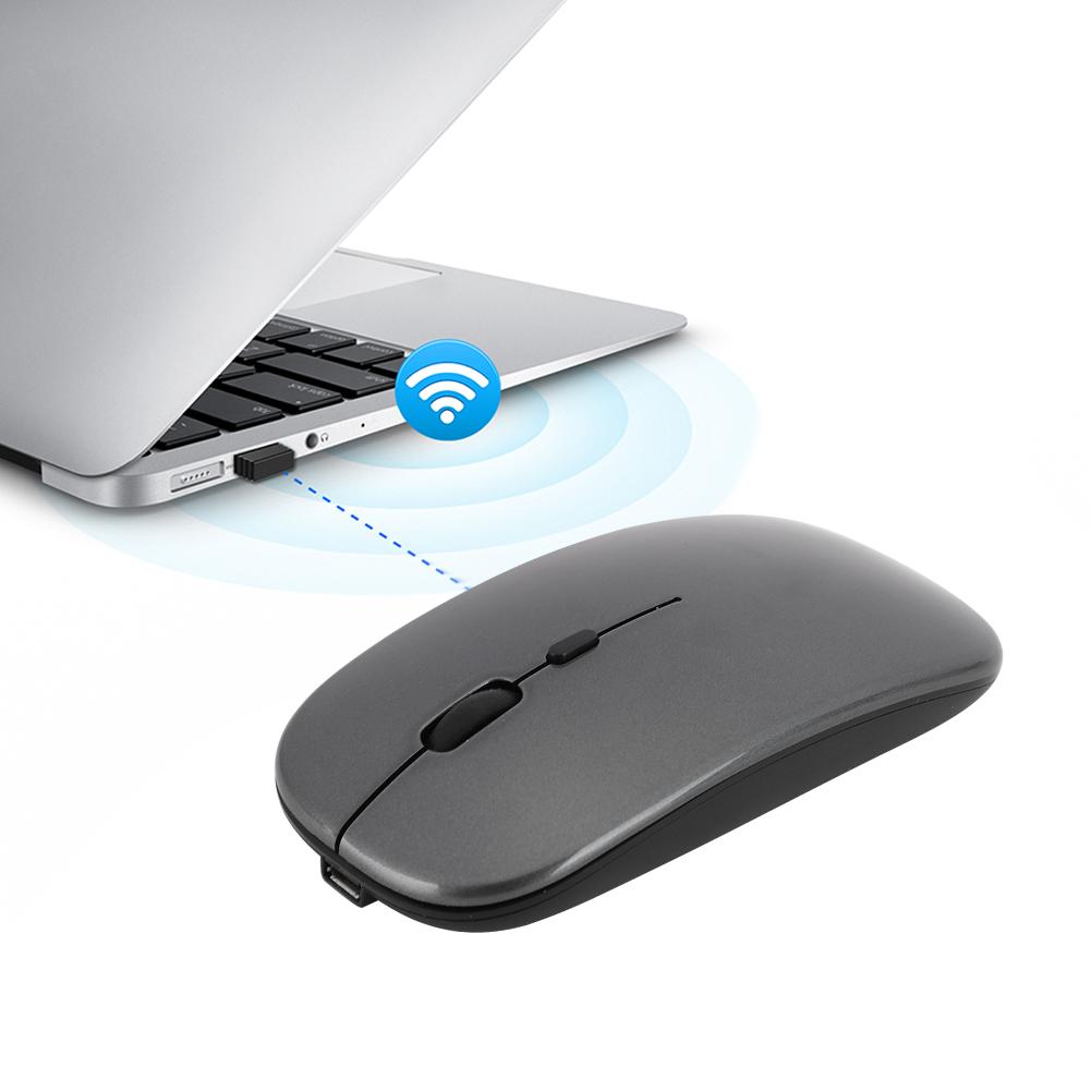 Bluetooth 2.4G Dual Mode Wireless Mouse for Windows 98  Me  2000  XP  Vista  Win 7  Win8(Gray