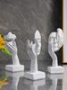 3PCS Mask Statues Resin Material Nordic Style Figurine Unique Artwork Suitable for Living Room Decoration