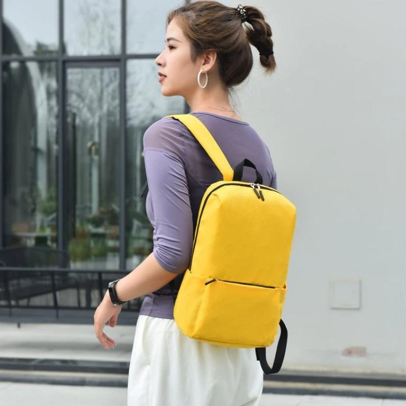 Oxford Fabric Backpack Lightweight Large Capacity Wear Resistant Casual Daypack for Hiking Camping Trip