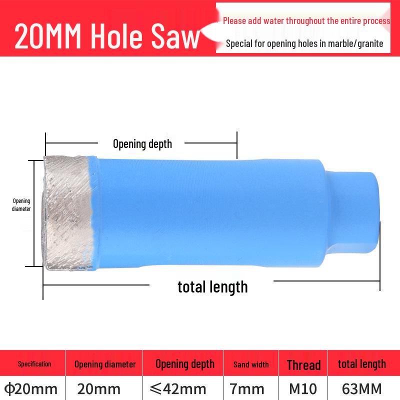 Angle Grinder Drill Bit for Marble, Glass, Tile & Granite