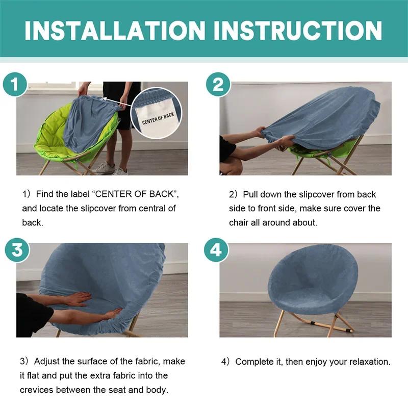 Chair Cover Home Office Chairs Dining Elastic Silver Fox Plush Universal Protection Circular Camping Bedroom Hotel Sofa Covers