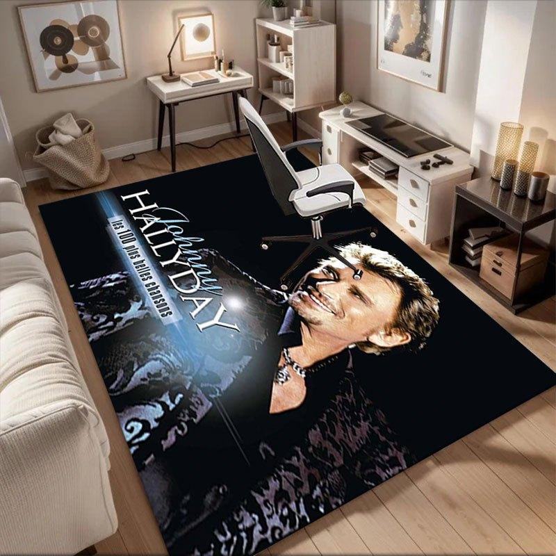 Johnny Hallyday: The 100 Most Beautiful SongsOffice Mat Perfect for Home Decor Office Desk Chair Rugs Chair Carpet for office Polyester Chai