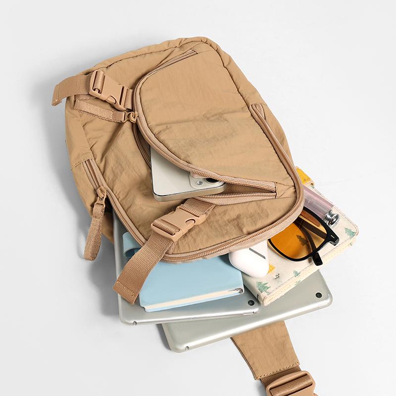 Multi-Compartment Chest Bag Mobile Phone Bag Multi-Functional Waterproof Unisex Shoulder Bag Crossbody Bag