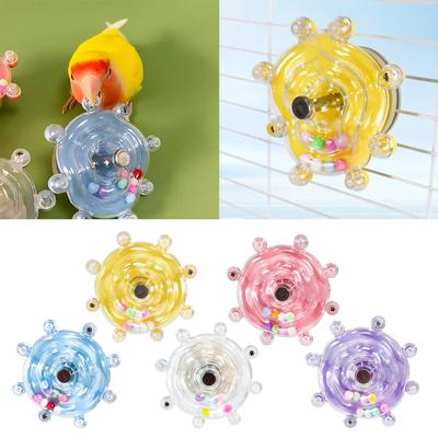 Colorful Rotating Disc Toy for Energetic Pet Birds Conures Lovebirds and Cockatiels To Keep Them Happy and Engaged