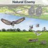 2PCS Reflective Tape Owl Bird Scarer - Effective Bird Deterrent and Repellent for Garden, Roofs, Patio, Windows, Balcony Trees
